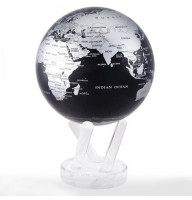 Гиро-глобус Solar Globe "Политическая карта" 11,4 см серебристо-черный (MG-45-SBE)