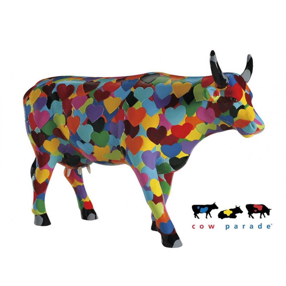 Коллекционная статуэтка корова COW PARADE Heartstanding Cow, Size L Коллекционная статуэтка корова COW PARADE Heartstanding Cow, Size L