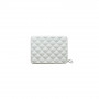 Кошелек на молнии OGON Quilted passport, серебристый Кошелек на молнии OGON Quilted passport, серебристый