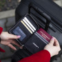Кошелек на молнии OGON Quilted passport, розово-золотистый