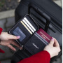 Кошелек на молнии OGON Quilted Passport, черный